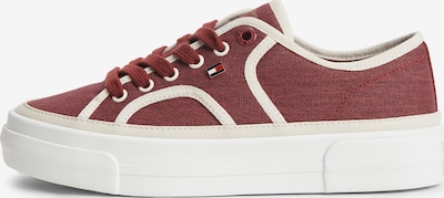 TOMMY HILFIGER Sneaker in bordeaux / weiß, Produktansicht