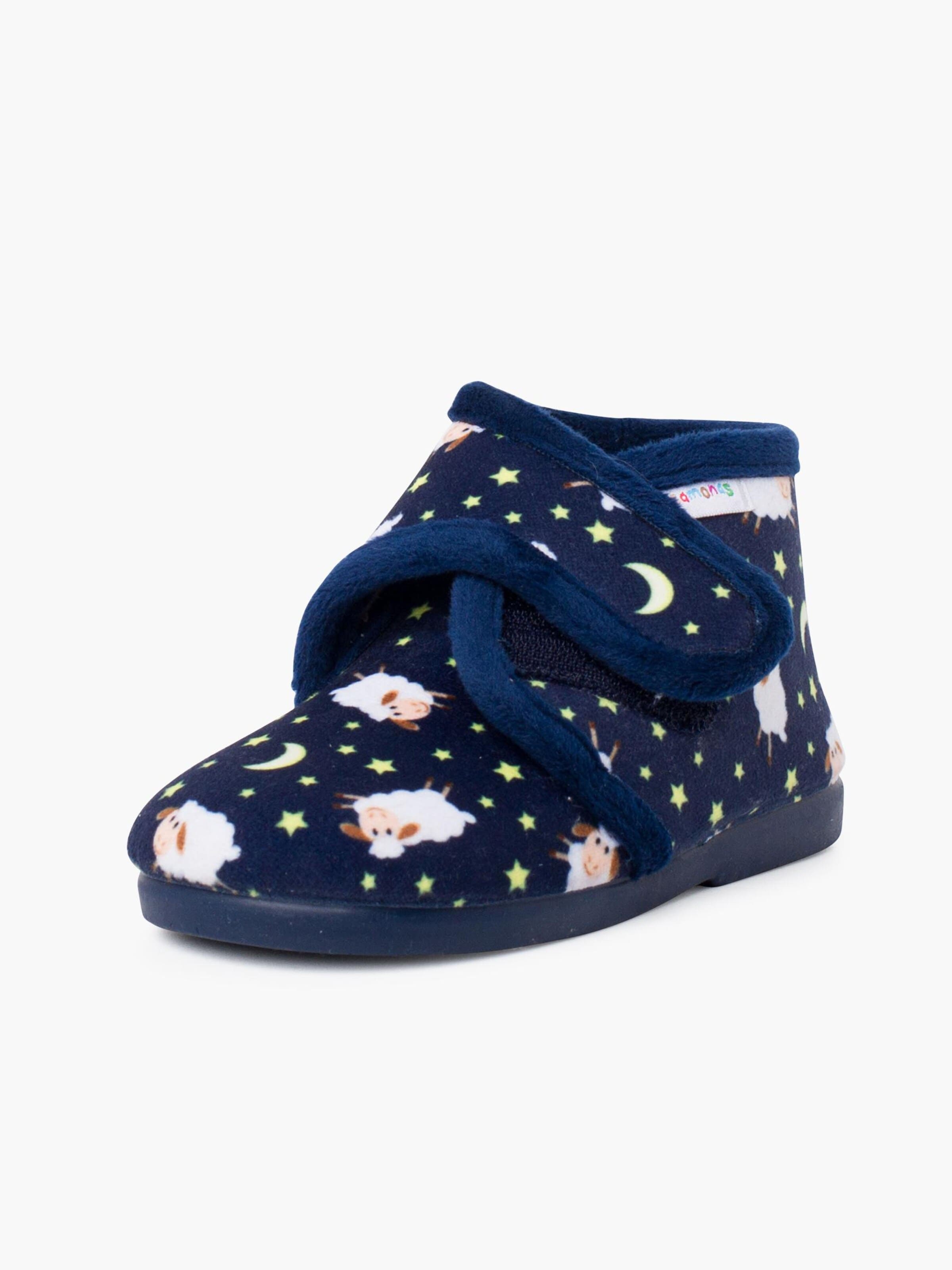Pisamonas Huisschoenen in Blauw: voorkant