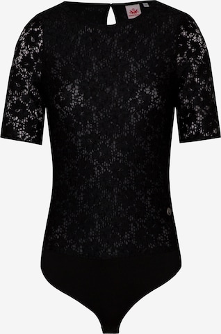 SPIETH & WENSKY Trachtenbody Fidelis in Schwarz: Vorderseite