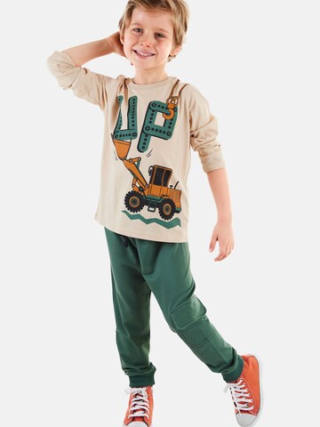 Survêtement 'Up Dozer' Denokids en vert : devant