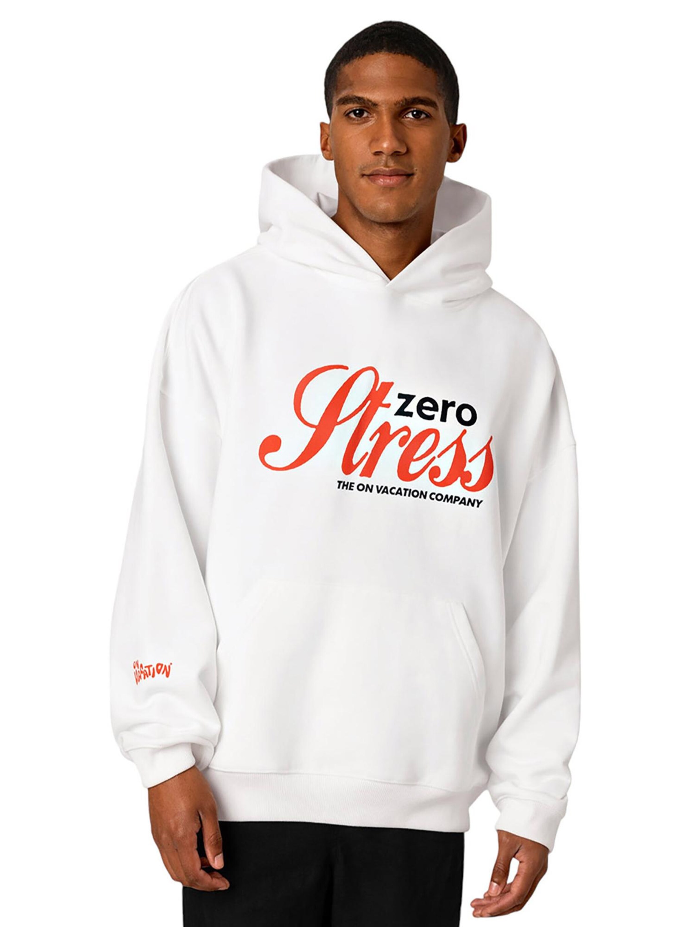 On Vacation Sweatshirt 'Zero Stress' in White