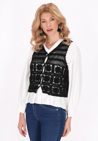 Gilet in maglia 'Fashion Look' di usha FESTIVAL in nero: frontale