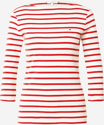 T-shirt TOMMY HILFIGER en rouge : devant