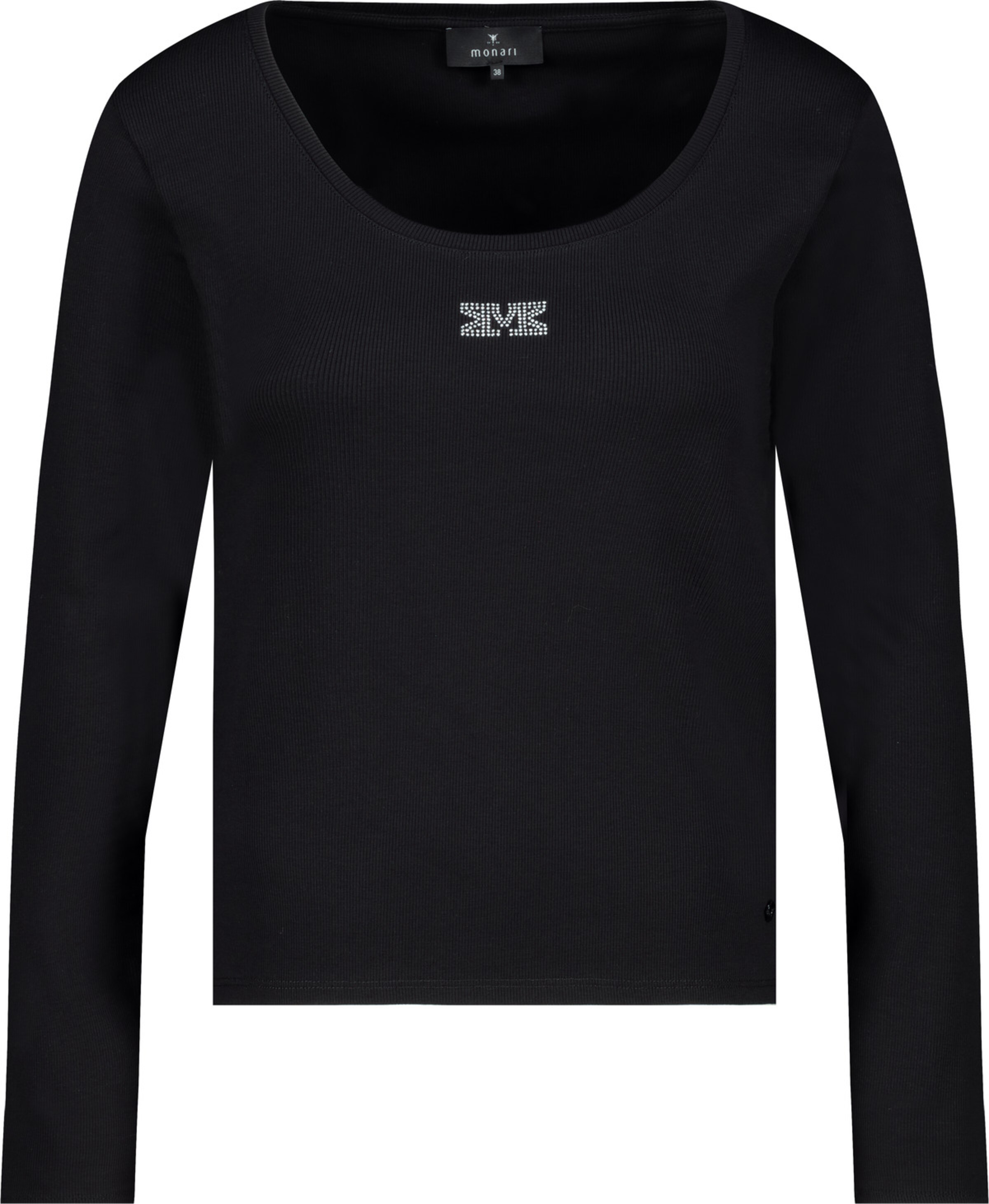 monari Shirt in Schwarz: Vorderseite