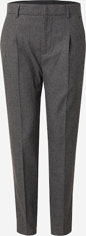 juoda DAN FOX APPAREL Standartinis Kelnės su kantu 'Essential': priekis