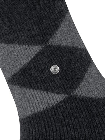 BURLINGTON Socken 'Cosy Argyle'‌‌‌ in Schwarz