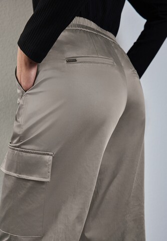 STREET ONE Wide Leg Hose in Grau