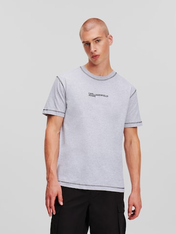 KARL LAGERFELD JEANS Тениска в сиво: отпред