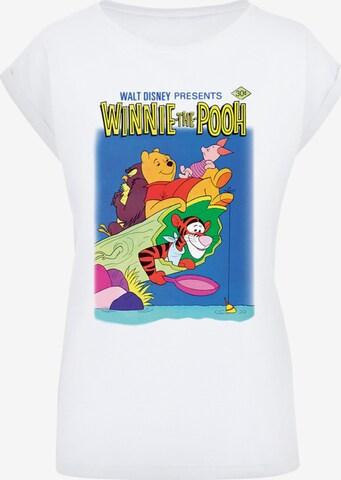 Maglietta 'Winnie The Pooh Poster' di F4NT4STIC in bianco: frontale