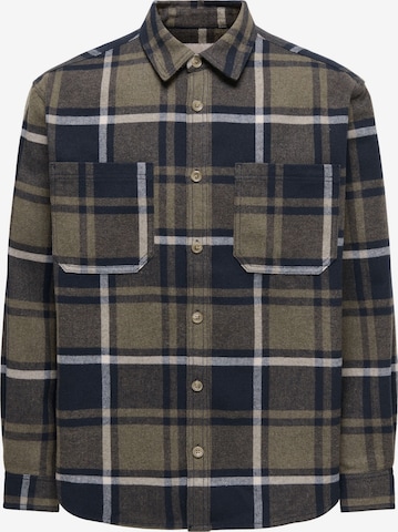 Camicia 'ONSALP' di Only & Sons in blu: frontale