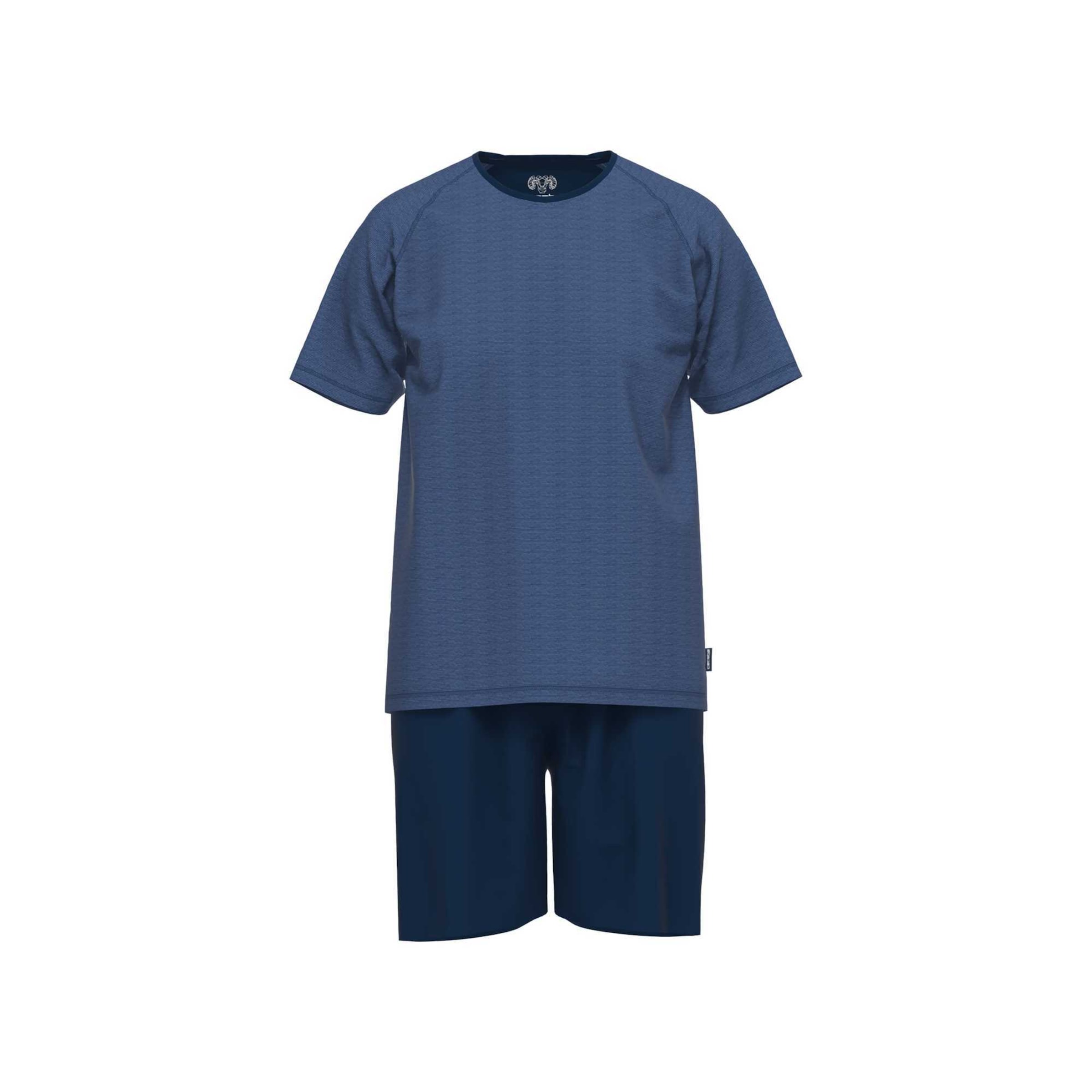 CECEBA Pyjama kort in Blauw: voorkant