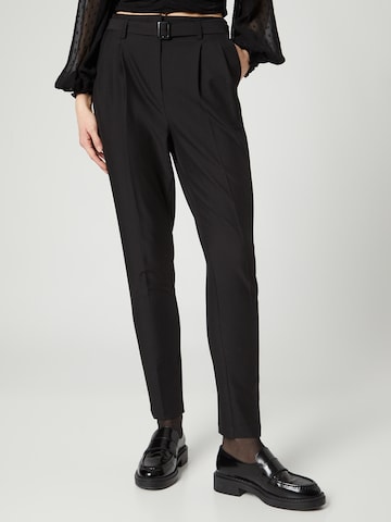 Guido Maria Kretschmer Women Regular Pleat-front trousers 'Erika' in Black: front