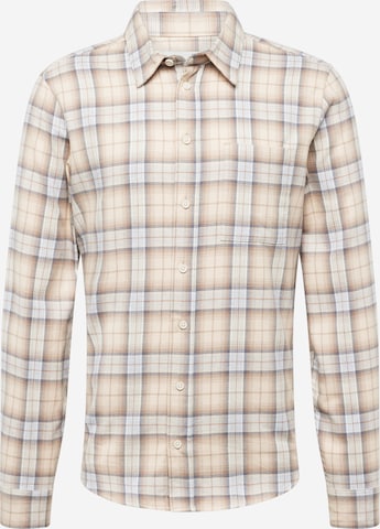 Casual Friday - Ajuste regular Camisa 'Anton' en beige: frente