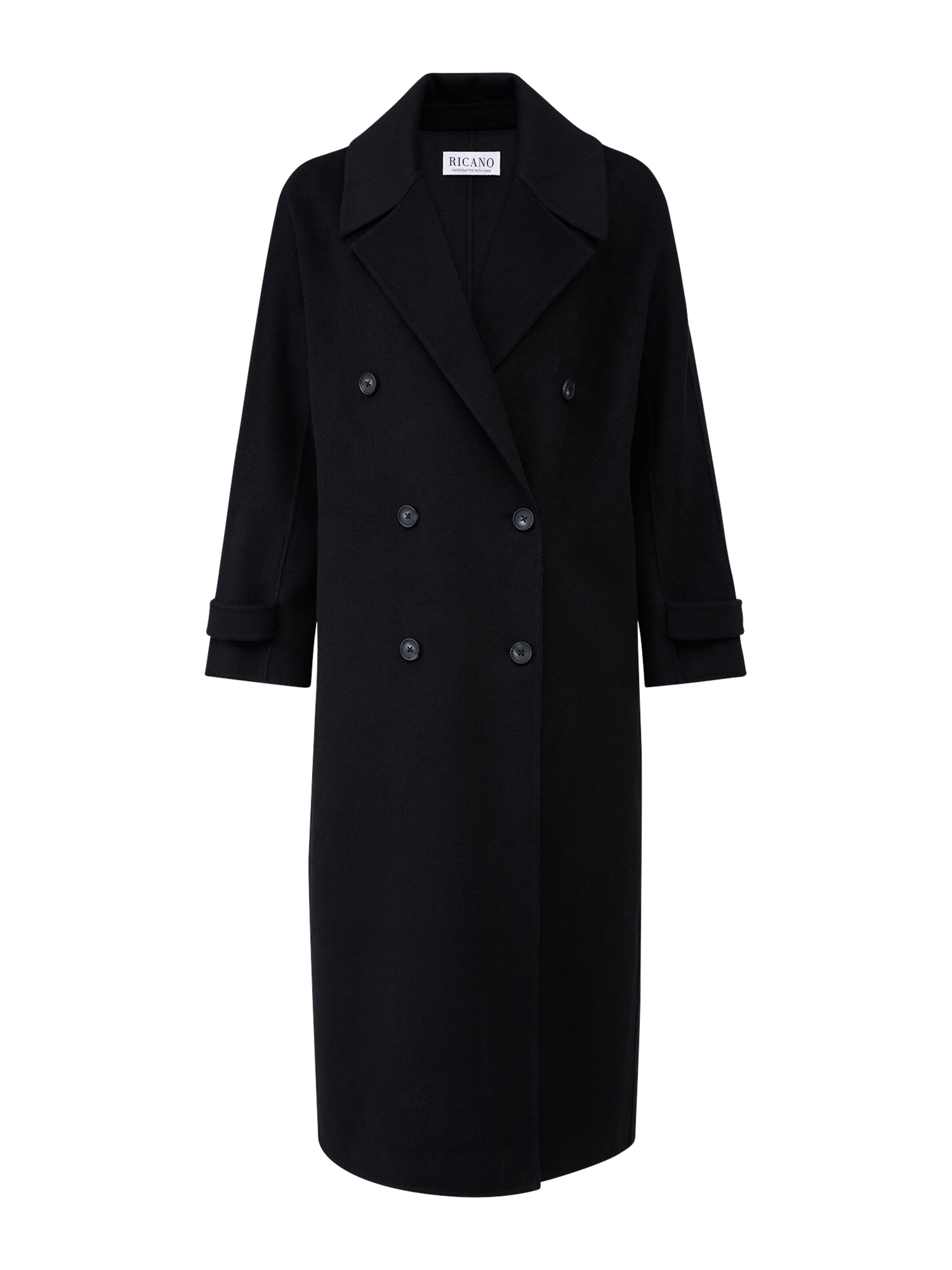 RICANO - Abrigo de entretiempo 'Mirella' en negro: frente