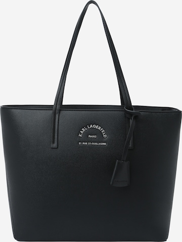 Karl Lagerfeld Shopper táska 'Rue' - fekete: elől