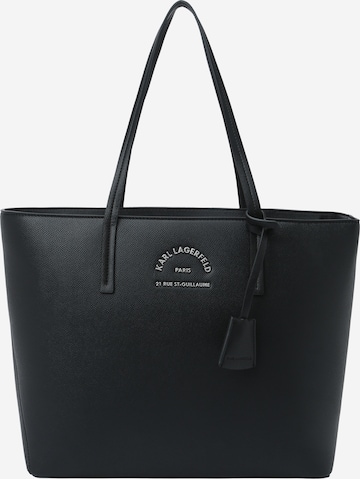 Karl Lagerfeld - Shopper 'Rue' em preto: frente