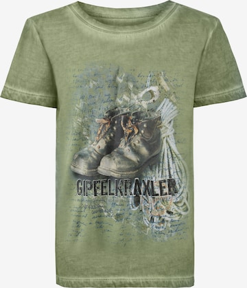 STOCKERPOINT Shirt 'GIPFELKRAXLER JR.' in Green: front
