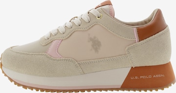 Sneaker bassa 'Sacha005' di U.S. POLO ASSN. in beige: frontale