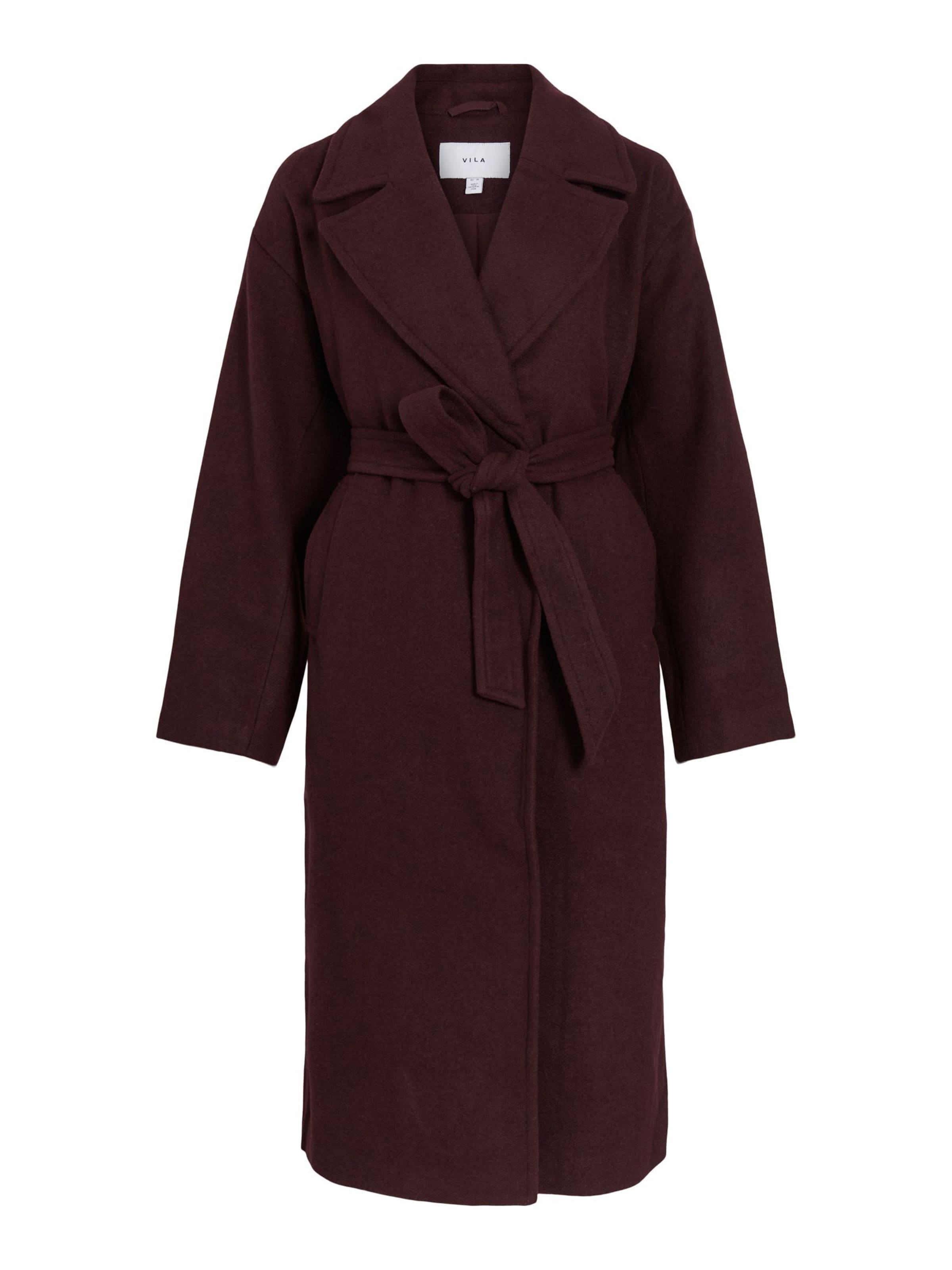 VILA Overgangsfrakke 'VIFikka' i merlot, Produktvisning