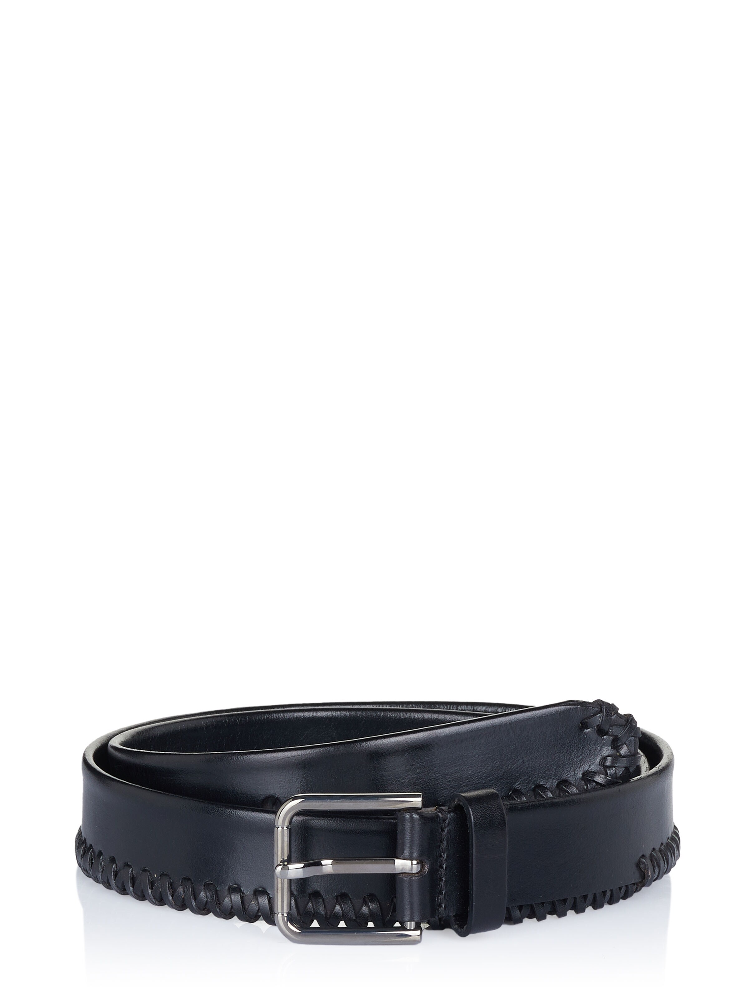 DOLCE & GABBANA - Cinturón en negro: frente