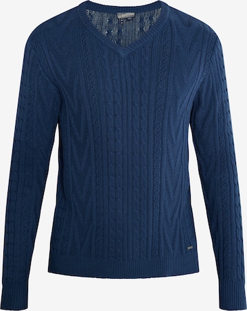 Pull-over DreiMaster Vintage en bleu : devant