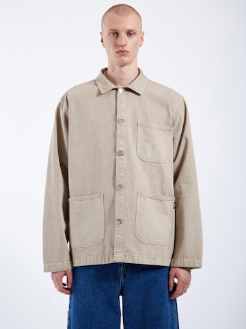 Dr. Denim Übergangsjacke 'Devon Worker Jacket'‌‌‌‌‌‌‌‌‌‌ in Grau: Vorderseite
