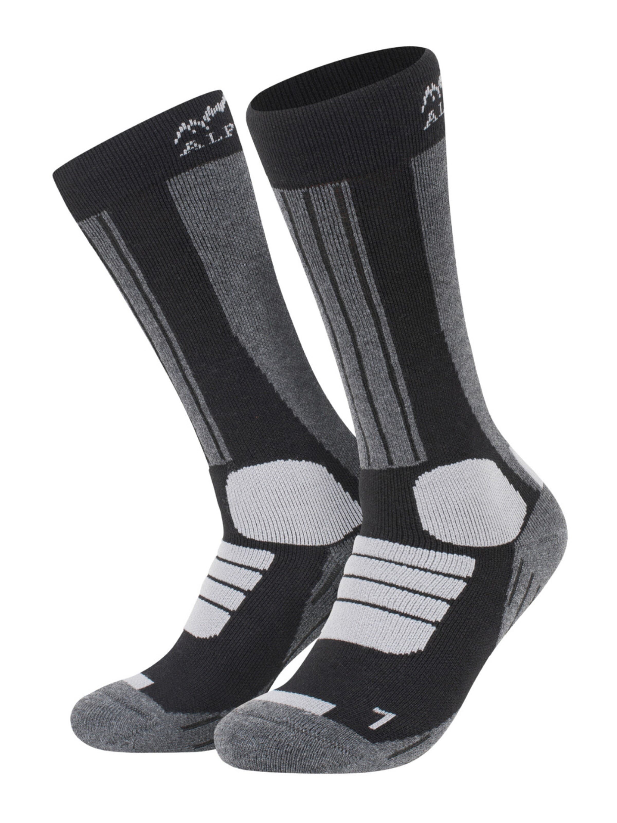 Alpenwert Athletic Socks in Black: front