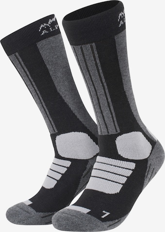 Alpenwert Athletic Socks in Black: front