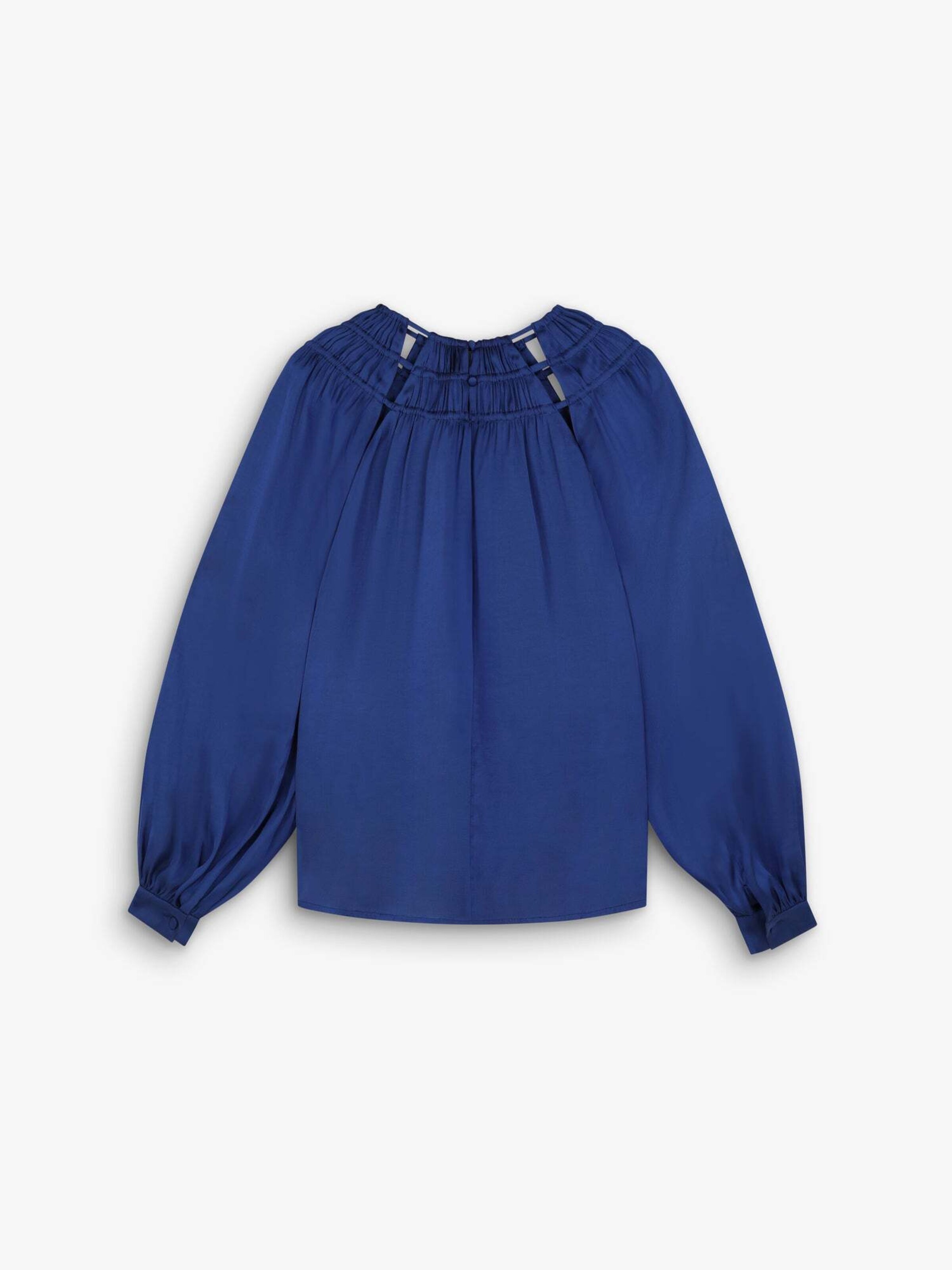 Scalpers Blouse 'Saten' in Blue