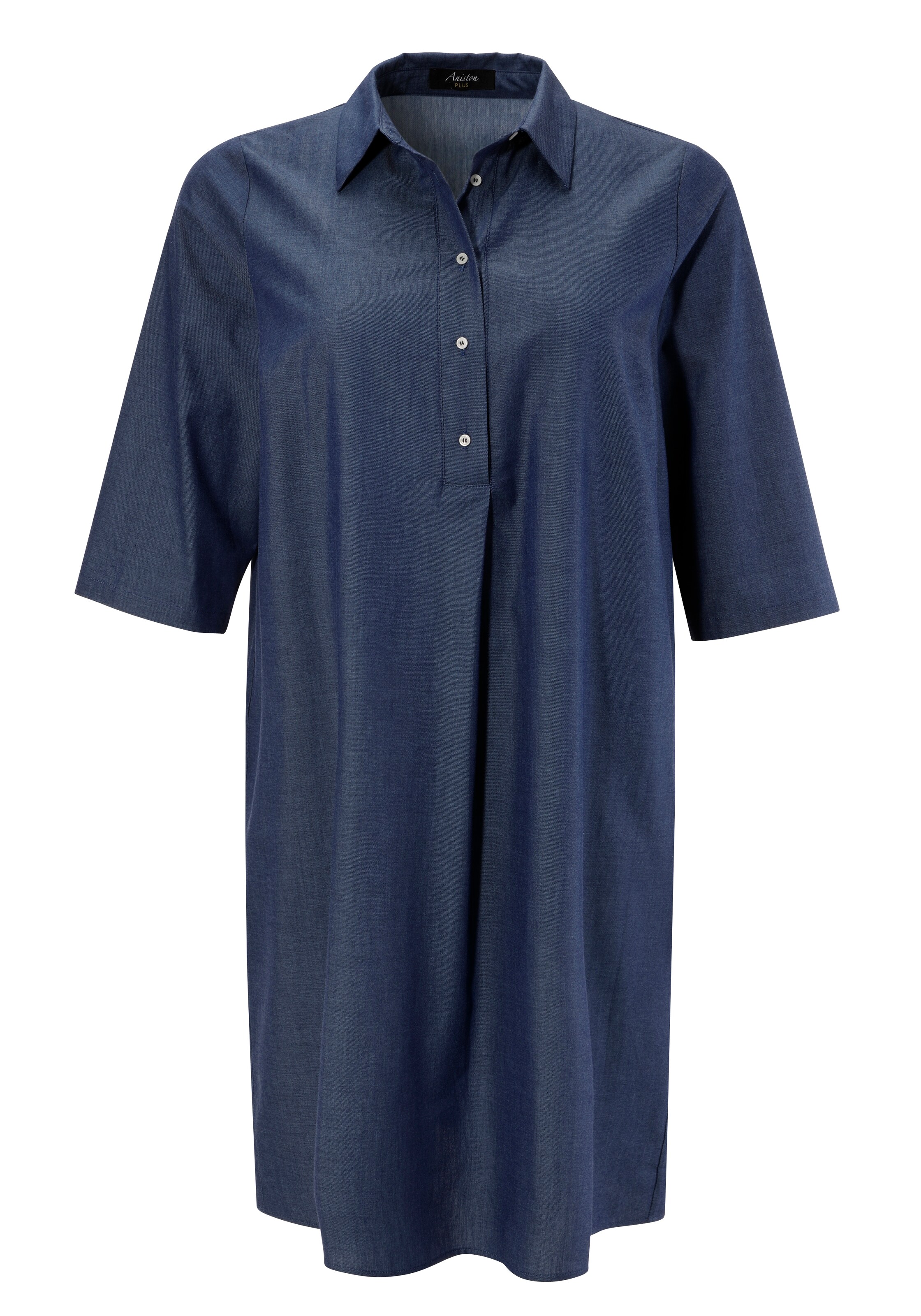 Aniston Shirt Dress in Blue: front