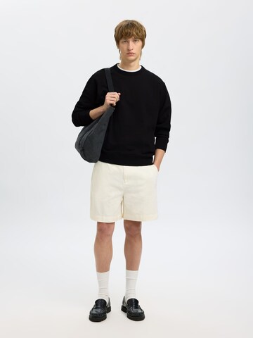 SELECTED Sweatshirt i sort
