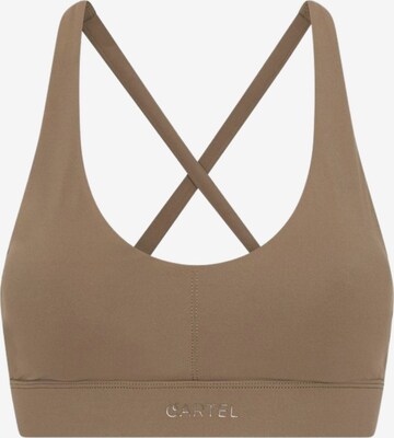 Haut ' Cartel x Align ' Copenhagen Cartel en marron : devant