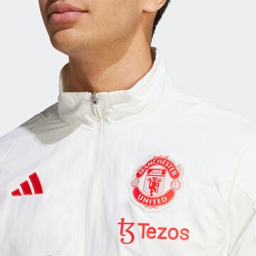 ADIDAS PERFORMANCE Athletic Jacket 'Manchester United' in White