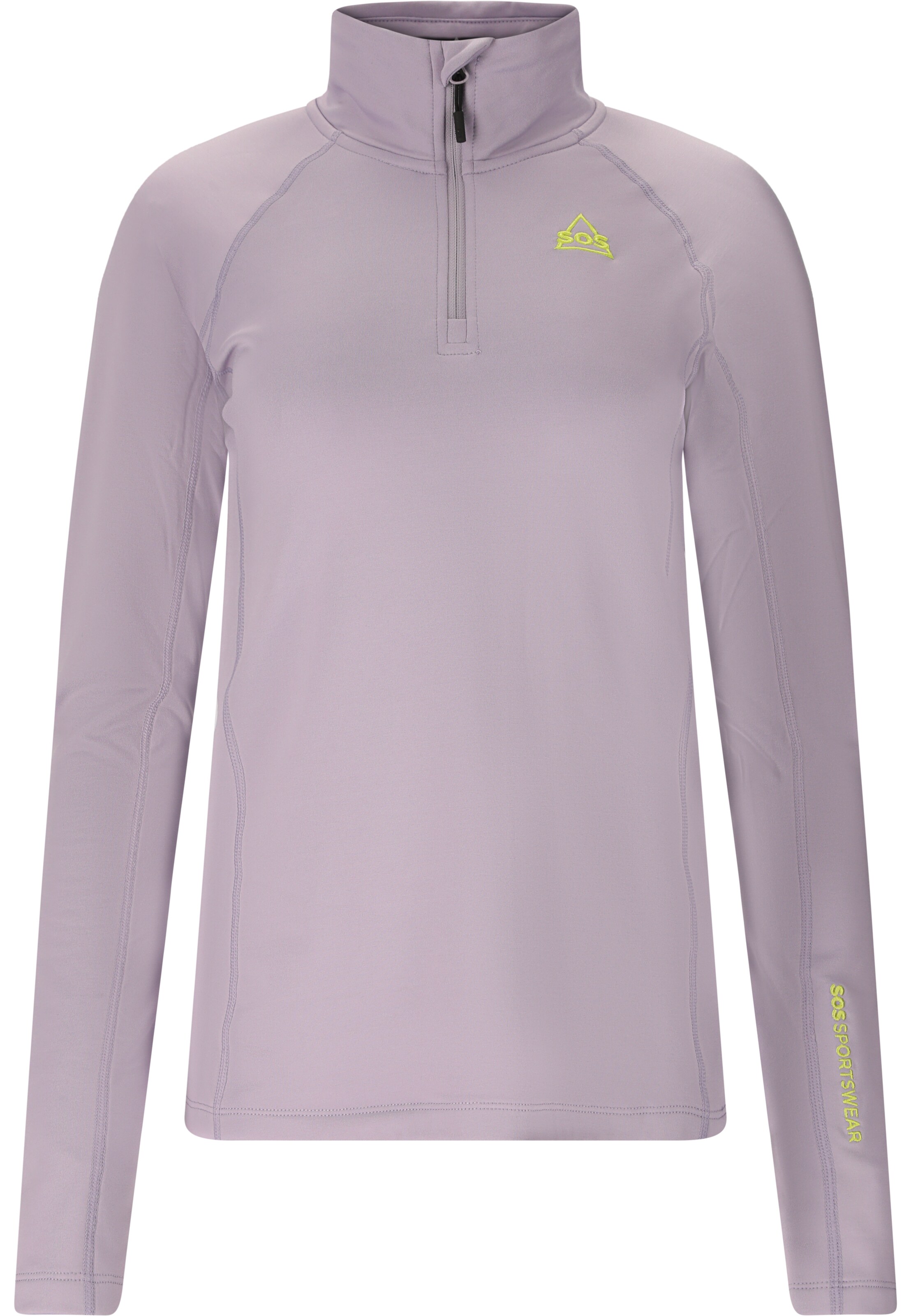 SOS Functioneel shirt 'Stratos' in Lila: voorkant