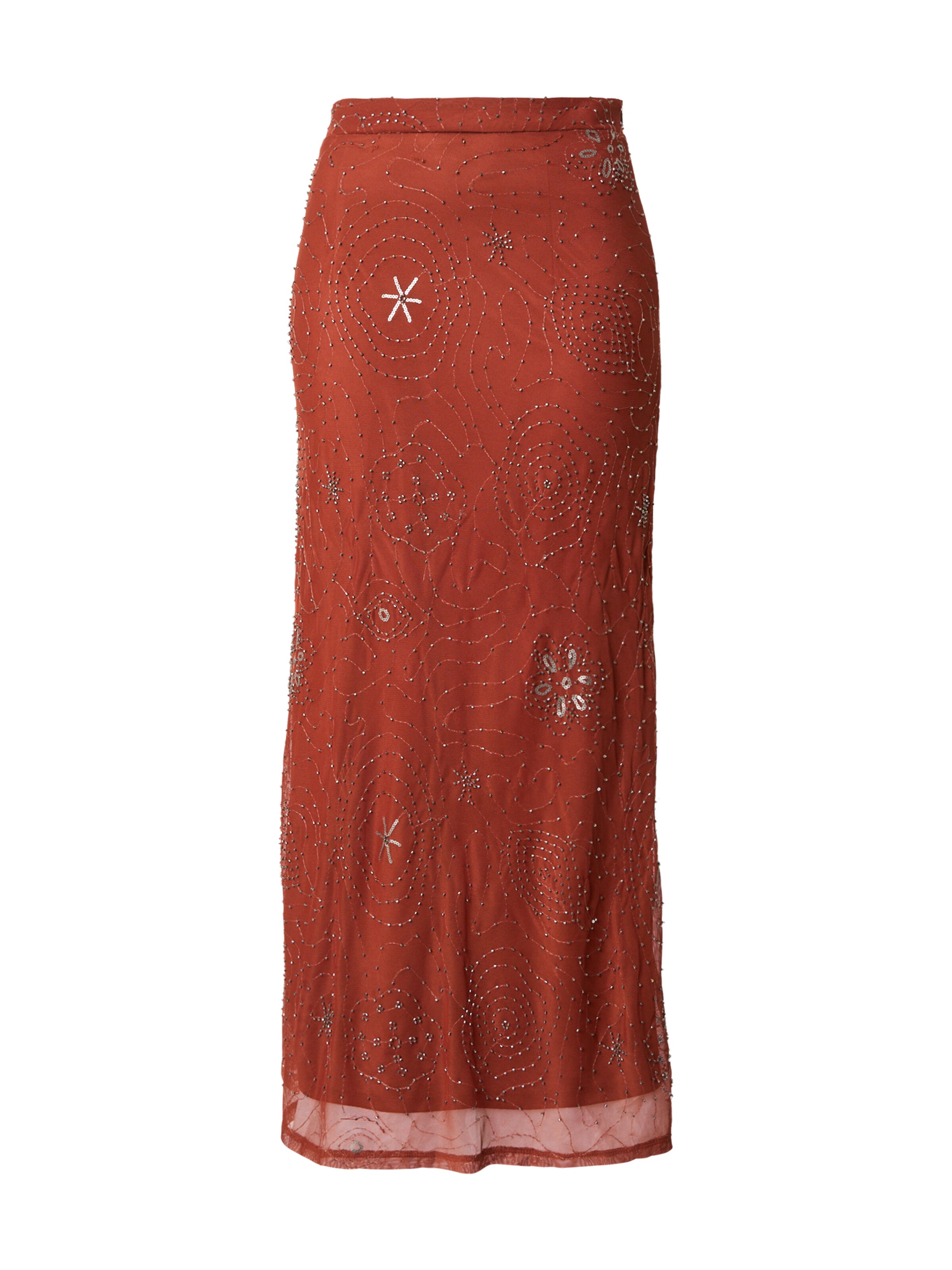 Gonna 'VMCara' di VERO MODA in marrone: frontale