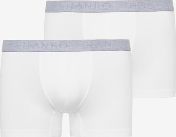 Boxers Hanro en blanc : devant