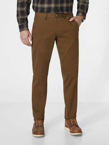 REDPOINT Slimfit Hose in Braun: Vorderseite