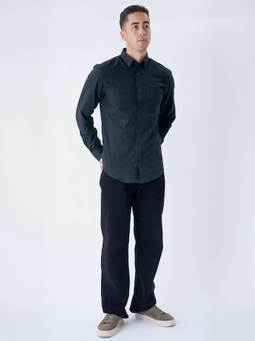 TEESHOPPEN - Ajuste regular Camisa ' Flannel ' en verde: frente