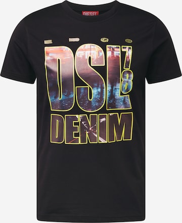 DIESEL T-shirt 'DIEGOR' i svart: framsida