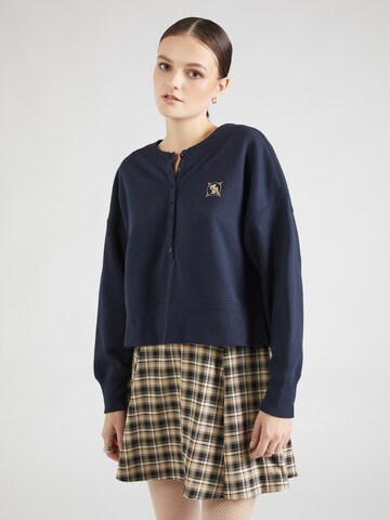 Abercrombie & Fitch Sweatshirt 'SHARKBITE' in Blue