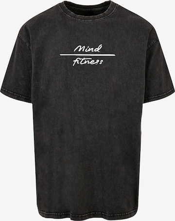 T-Shirt 'Mind Fitness' Merchcode en noir : devant