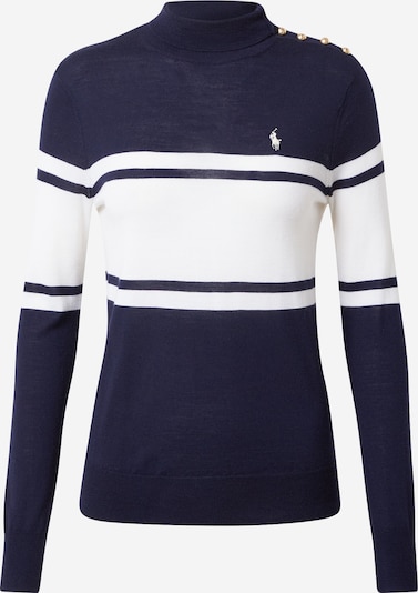 POLO RALPH LAUREN Пуловер в кремаво / нейви синьо, Преглед на продукта