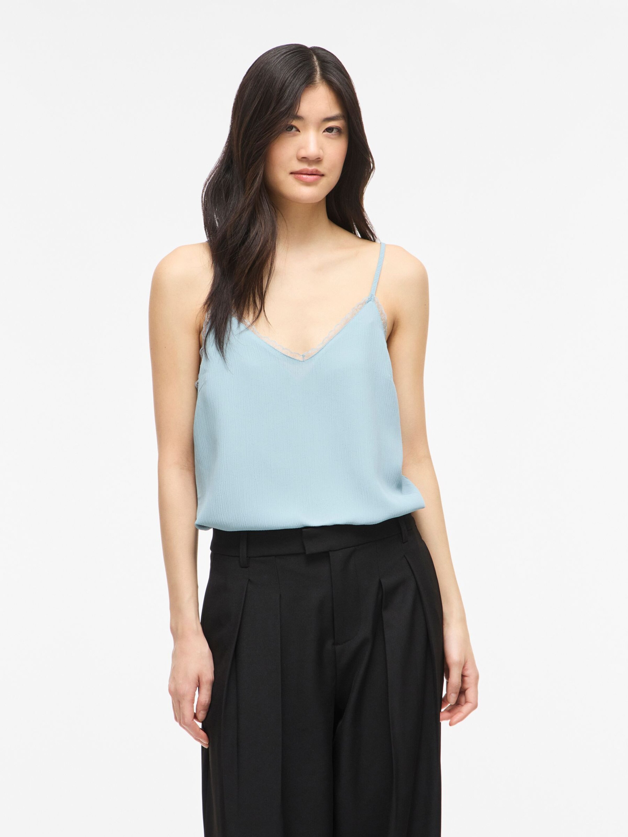 VILA - Top en azul: frente