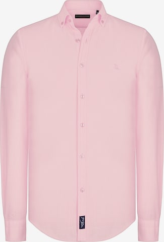 Coupe regular Chemise 'Mendy' Giorgio di Mare en rose : devant