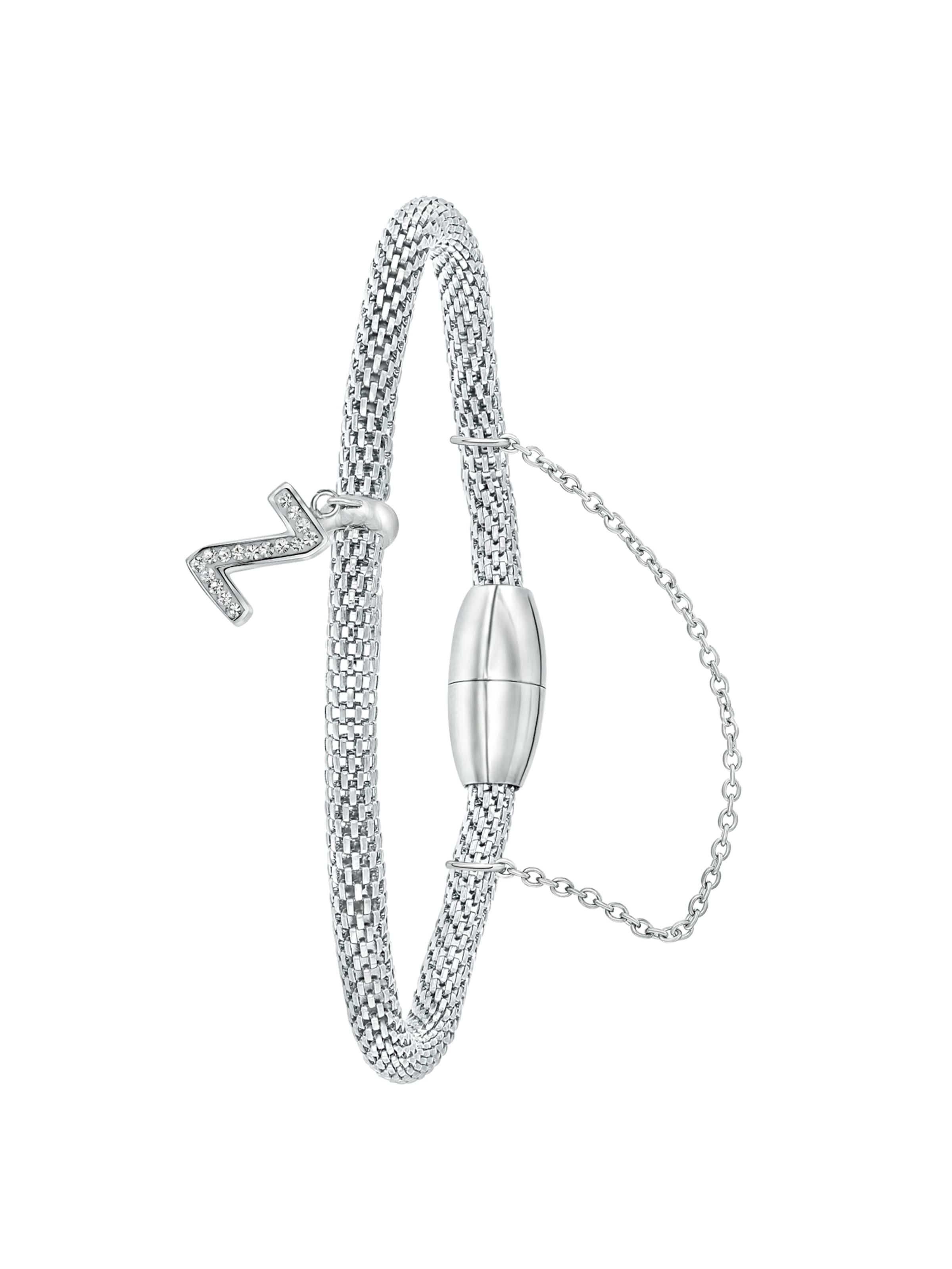 Lucardi Bracelet in Silver: front