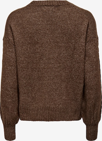 ONLY Sweater 'ROSETTA' in Brown