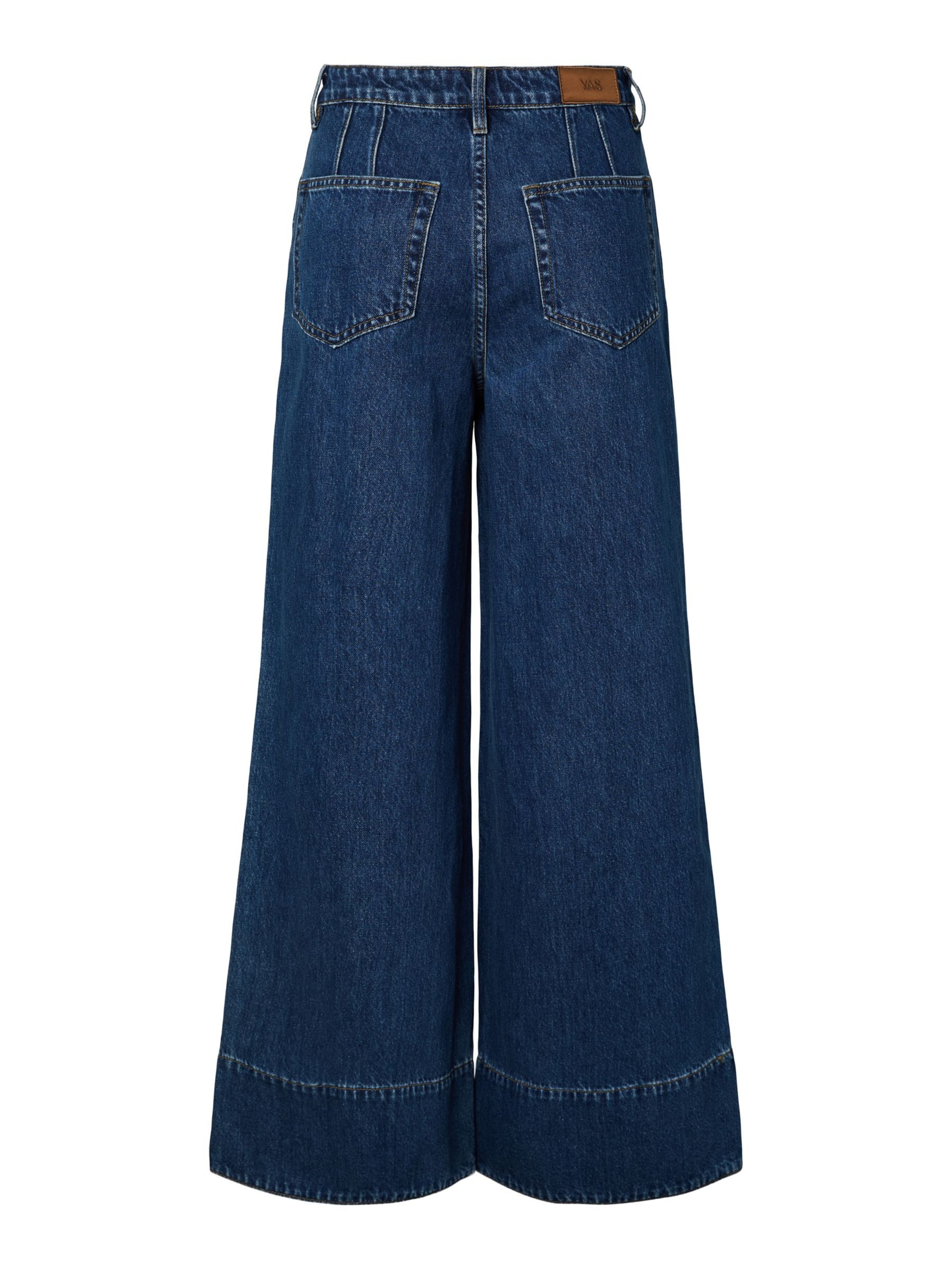 YAS Wide leg Jeans 'YASBea' in Blauw