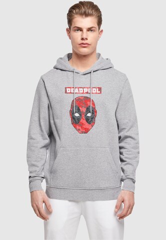 Sweat-shirt 'Deadpool - Camo Head' ABSOLUTE CULT en gris : devant