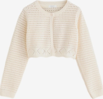 Next Knit cardigan in Beige: front