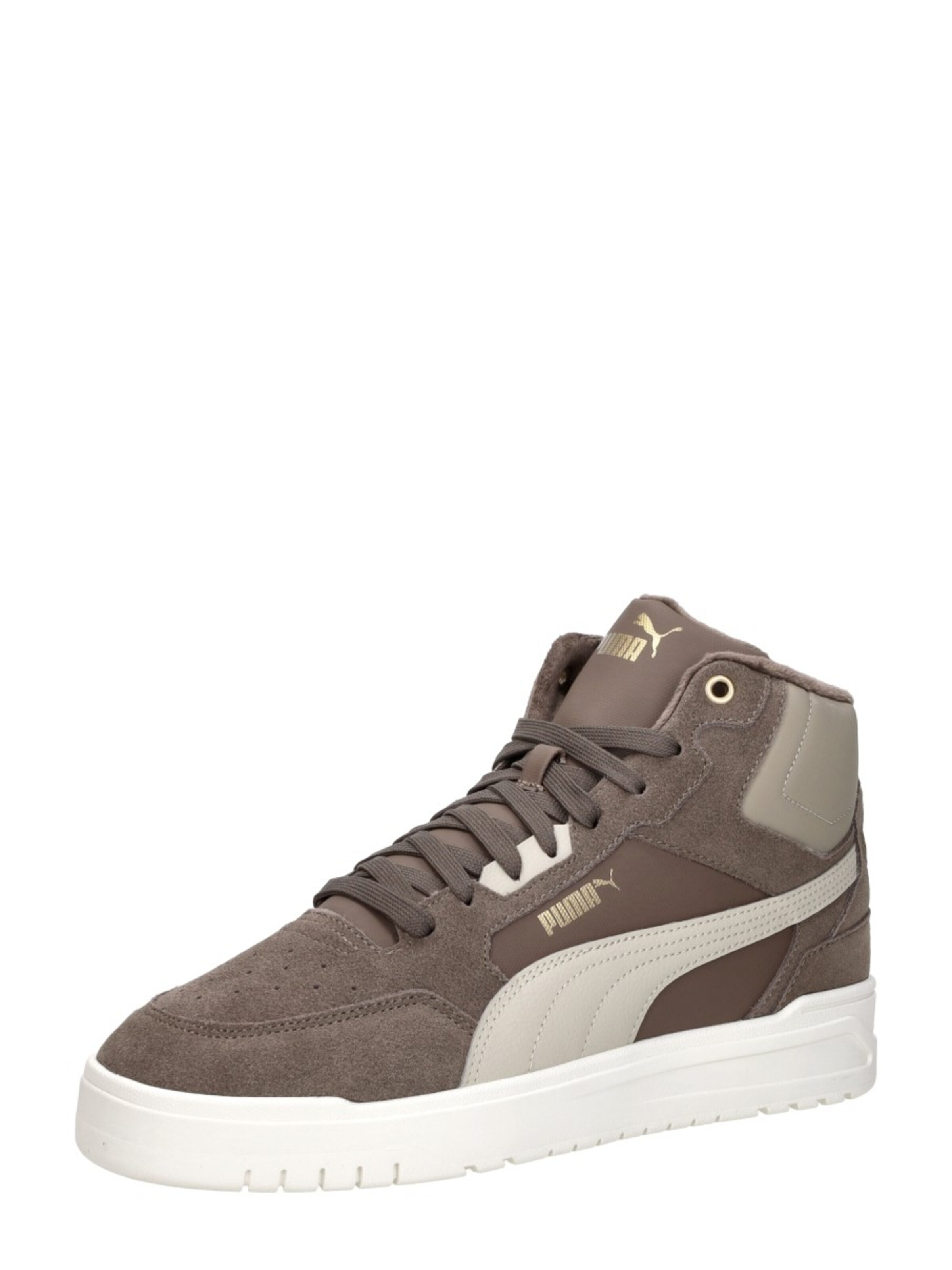 PUMA Sneakers hoog 'Shuffle Downtown' in Bruin: voorkant